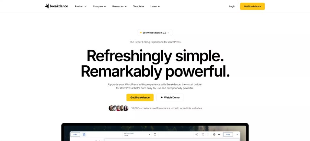 Breakdance vs Elementor
